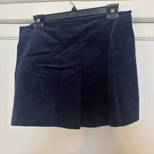 Zara Navy Corduroy Mini Skirt – Size Small